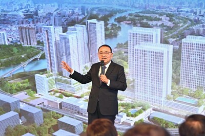 新北市政府今（27）日舉行「新北環狀線十四張站暨南機廠捷運開發案」簽約典禮。