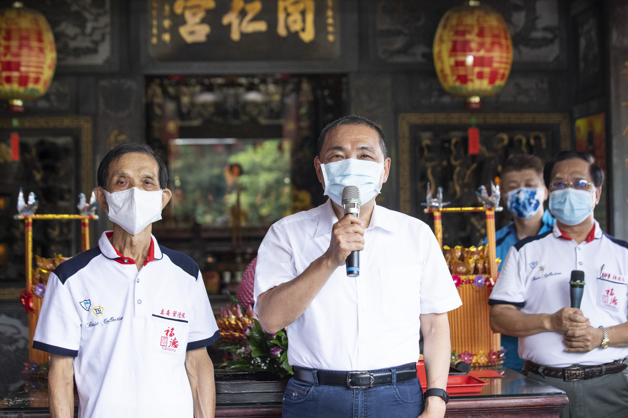 侯友宜市長祝賀福德正神成道日，祈祝疫情消散中秋佳節快樂