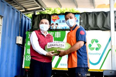 感謝隊員在疫情期間為市民堅守在環境崗位的第一線