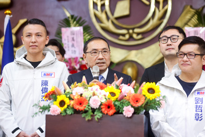 侯友宜出席新北市議會國民黨團幹部就職典禮，盼府會共同努力讓新北市越來越進步
