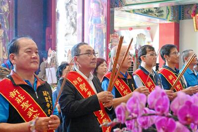 侯友宜為臺灣祈福，希望風調雨順、國泰民安。