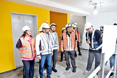 視察永和區永平國小地下停車場工程