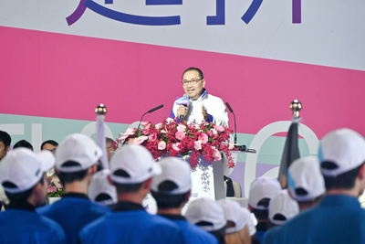 新北市長侯友宜並勉勵大家發揮運動家精神，祝福賽事順利。