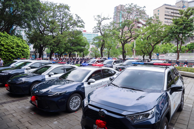 為保障警察值勤安全，市府連續兩年編列預算積極汰換逾齡警用車輛