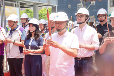 侯友宜祈求工程順利圓滿，力拚今（115）年底完工啟用。