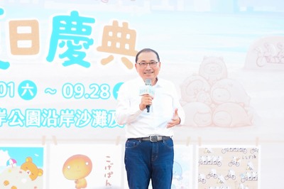 2026八里城市沙雕展盛大登場，侯友宜邀民眾暢遊雙水岸。
