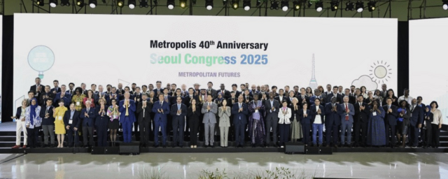 圖二：新北市政府代表團赴首爾出席大都會協會40週年世界大會。